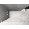 Mexen Kioto-P L ścianka prysznicowa Walk-in 70 x 200 cm, transparent 8 mm, złota szczotkowana - 800-070-103-55-00-P