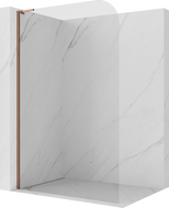 Mexen Kioto-P L ścianka prysznicowa Walk-in 70 x 200 cm, transparent 8 mm, złota szczotkowana - 800-070-103-55-00-P
