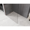 Mexen Kioto-P L ścianka prysznicowa Walk-in 70 x 200 cm, transparent 8 mm, różowe złoto - 800-070-103-60-00-P