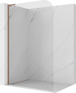 Mexen Kioto-P L ścianka prysznicowa Walk-in 90 x 200 cm, transparent 8 mm, miedź szczotkowana - 800-090-103-65-00-P
