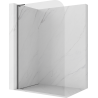 Mexen Kioto-P L ścianka prysznicowa Walk-in 70 x 200 cm, transparent 8 mm, gun gray szczotkowany - 800-070-103-66-00-P