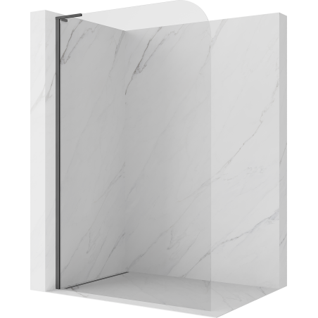 Mexen Kioto-P L ścianka prysznicowa Walk-in 90 x 200 cm, transparent 8 mm, gun gray szczotkowany - 800-090-103-66-00-P