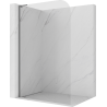 Mexen Kioto-P L ścianka prysznicowa Walk-in 70 x 200 cm, transparent 8 mm, czarna - 800-070-103-70-00-P