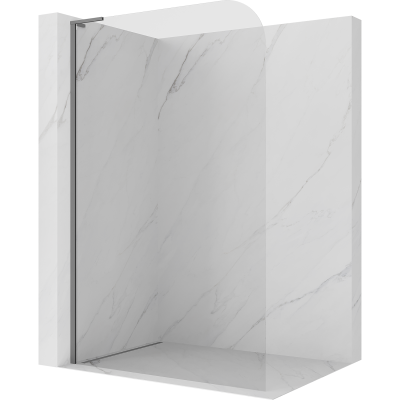 Mexen Kioto-P L ścianka prysznicowa Walk-in 90 x 200 cm, transparent 8 mm, gun metal - 800-090-103-95-00-P