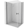 Mexen Mist-B Duo kabina prysznicowa uchylna 90 x 75 cm, transparent, gun metal - 8A2-090-075-95-00