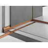 Mexen Line-B listwa brodzikowa czołowa 130 cm, miedź szczotkowana - 186503130U