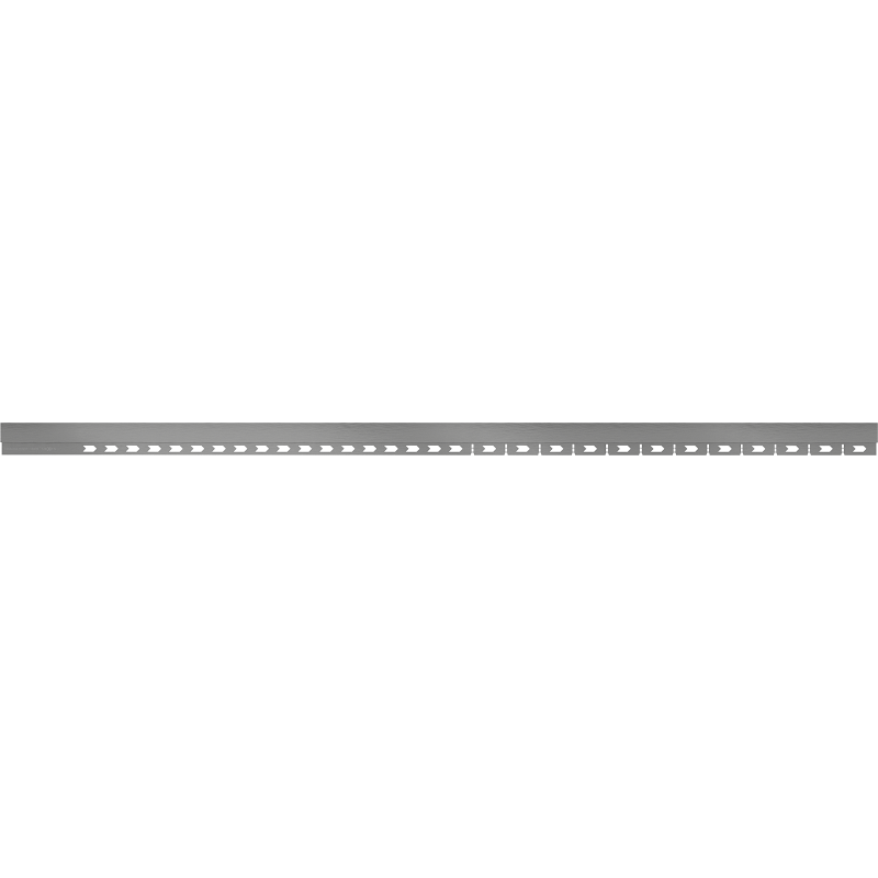 Mexen Line-B listwa brodzikowa czołowa 130 cm, gun gray szczotkowany - 186603130U