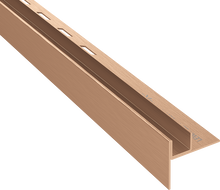 Mexen Line-B listwa spadkowa do szkła 120 cm lewa, miedź szczotkowana - 186504120L