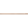 Mexen Line-B listwa spadkowa do szkła 120 cm lewa, miedź szczotkowana - 186504120L