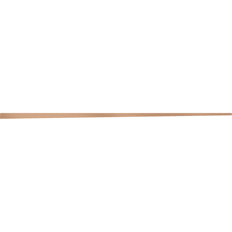 Mexen Line-B listwa spadkowa do szkła 120 cm prawa, miedź szczotkowana - 186504120R