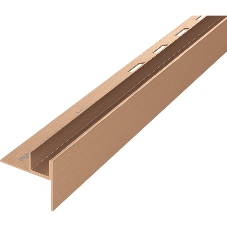 Mexen Line-B listwa spadkowa do szkła 180 cm prawa, miedź szczotkowana - 186504180R