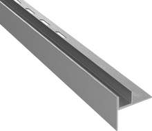 Mexen Line-B listwa spadkowa do szkła 120 cm lewa, gun gray szczotkowany - 186604120L