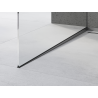 Mexen Line-B listwa spadkowa do szkła 180 cm lewa, gun gray szczotkowany - 186604180L