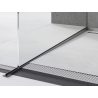 Mexen Line-B listwa spadkowa do szkła 180 cm lewa, gun gray szczotkowany - 186604180L