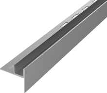 Mexen Line-B listwa spadkowa do szkła 120 cm prawa, gun gray szczotkowany - 186604120R