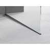 Mexen Line-B listwa spadkowa do szkła 120 cm prawa, gun gray szczotkowany - 186604120R