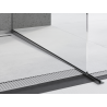 Mexen Line-B listwa spadkowa do szkła 120 cm prawa, gun gray szczotkowany - 186604120R