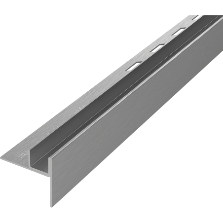 Mexen Line-B listwa spadkowa do szkła 180 cm prawa, gun gray szczotkowany - 186604180R