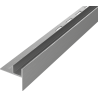 Mexen Line-B listwa spadkowa do szkła 180 cm prawa, gun gray szczotkowany - 186604180R