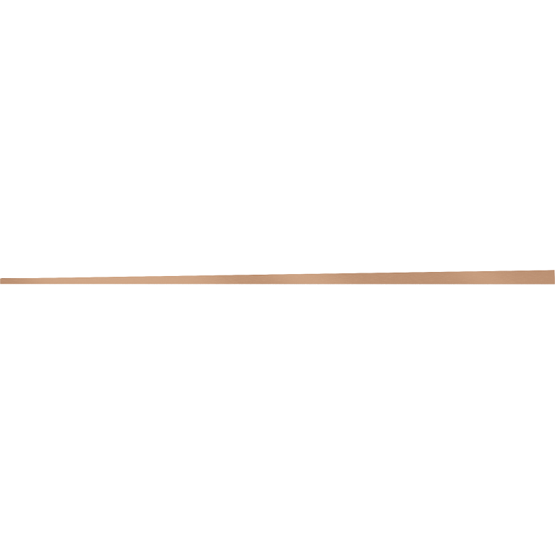 Mexen Line-B listwa spadkowa podłogowa 120 cm lewa, miedź szczotkowana - 186501120L