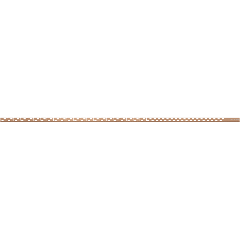Mexen Line-B listwa spadkowa podłogowa 180 cm lewa, miedź szczotkowana - 186501180L