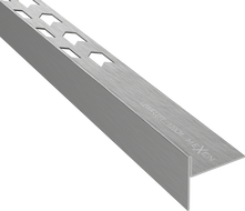 Mexen Line-B listwa spadkowa podłogowa 120 cm lewa, gun gray szczotkowany - 186601120L