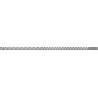 Mexen Line-B listwa spadkowa podłogowa 120 cm lewa, gun gray szczotkowany - 186601120L