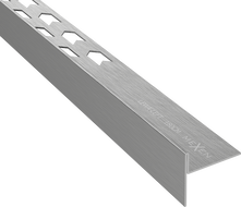 Mexen Line-B listwa spadkowa podłogowa 180 cm lewa, gun gray szczotkowany - 186601180L