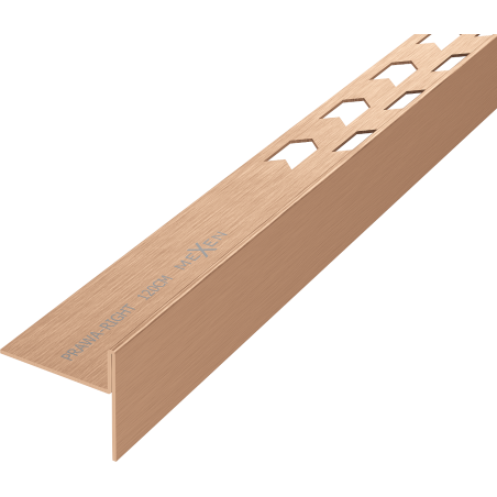Mexen Line-B listwa spadkowa podłogowa 120 cm prawa, miedź szczotkowana - 186501120R