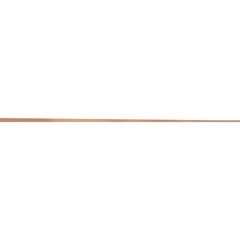 Mexen Line-B listwa spadkowa podłogowa 180 cm prawa, miedź szczotkowana - 186501180R