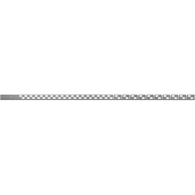 Mexen Line-B listwa spadkowa podłogowa 120 cm prawa, gun gray szczotkowany - 186601120R