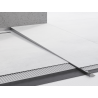Mexen Line-B listwa spadkowa podłogowa 120 cm prawa, gun gray szczotkowany - 186601120R