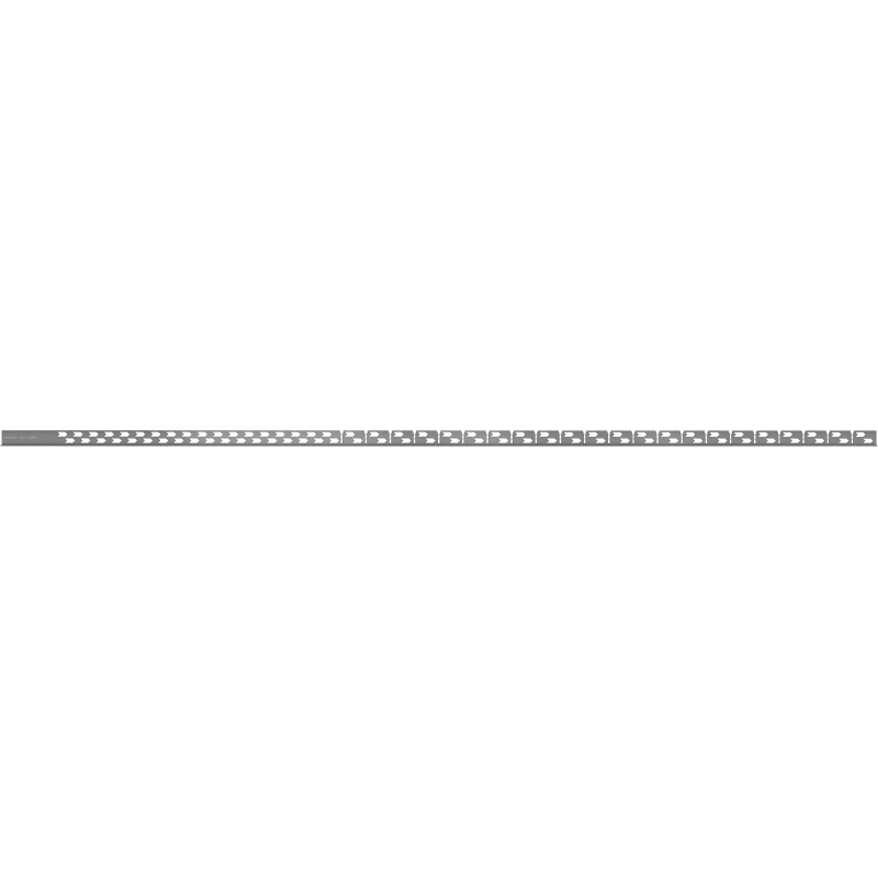 Mexen Line-B listwa spadkowa podłogowa 180 cm prawa, gun gray szczotkowany - 186601180R