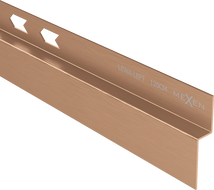 Mexen Line-B listwa spadkowa przyścienna 120 cm lewa, miedź szczotkowana - 186502120L