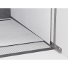 Mexen Line-B listwa spadkowa przyścienna 120 cm prawa, gun gray szczotkowany - 186602120R