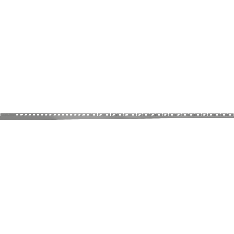 Mexen Line-B listwa spadkowa przyścienna 180 cm prawa, gun gray szczotkowany - 186602180R