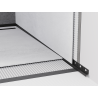 Mexen Line-B listwa spadkowa przyścienna 120 cm prawa, czarna - 187002120R