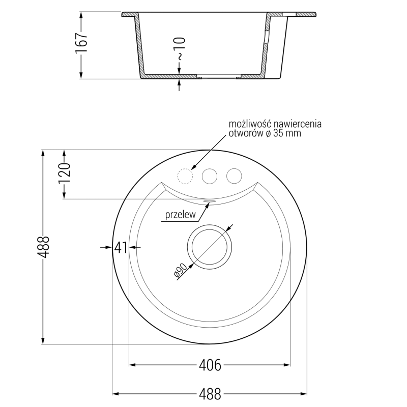 Mexen Diego zlewozmywak granitowy 1-komorowy z baterią kuchenną Duero, czarny - 6512-77-671600-70-B