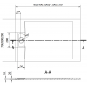 Mexen Otto brodzik prostokątny SMC 120 x 80 cm, szary - 4N618012