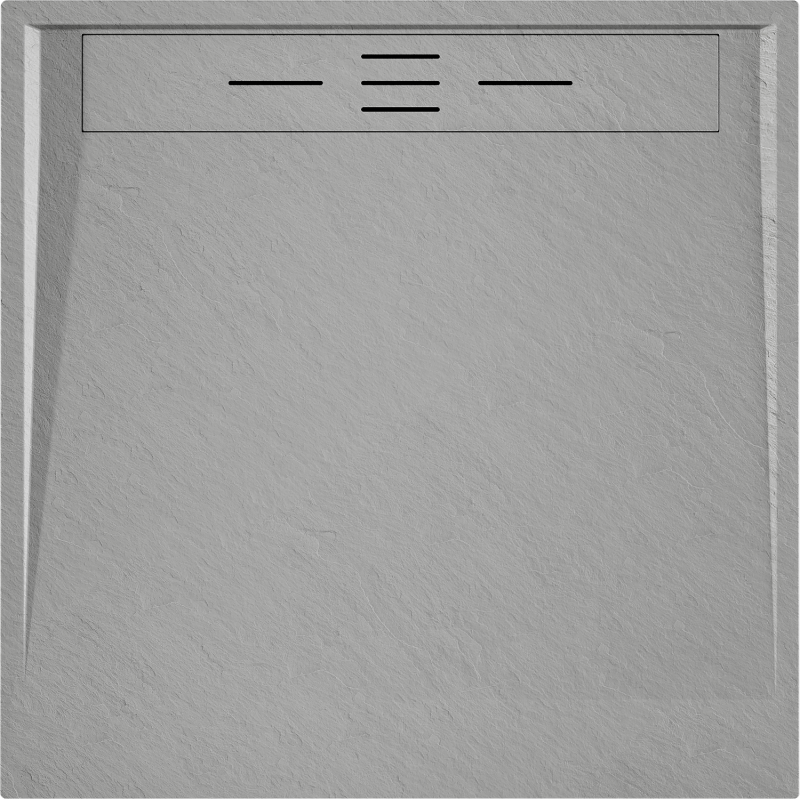 Mexen Amon brodzik kwadratowy SMC 100 x 100 cm, szary - 4F611010