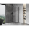 Mexen Mist L kabina prysznicowa półokrągła uchylna 100 x 100 cm, transparent, gun metal - 8A32L-100-100-95-00