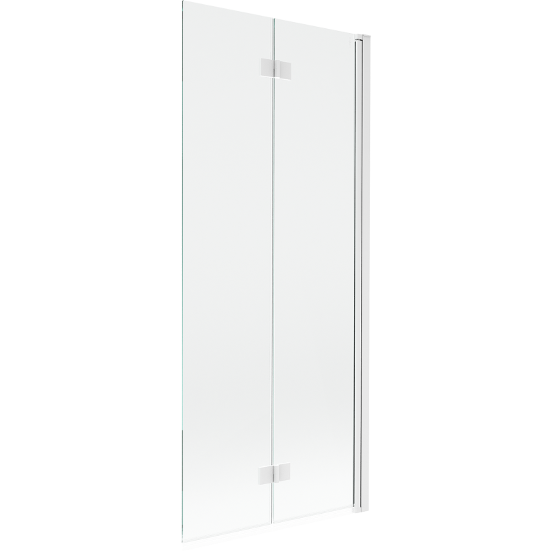 Mexen Mist parawan nawannowy 2-skrzydłowy prawy 80 x 150 cm, transparent, biały - 8A9-080-002-20-00-P