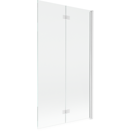 Mexen Mist parawan nawannowy 2-skrzydłowy prawy 100 x 150 cm, transparent, biały - 8A9-100-002-20-00-P