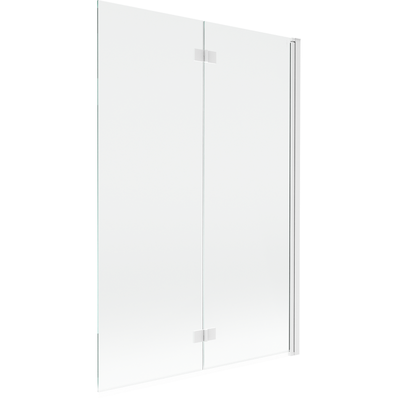 Mexen Mist parawan nawannowy 2-skrzydłowy prawy 120 x 150 cm, transparent, biały - 8A9-120-002-20-00-P