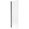 Mexen Mist parawan nawannowy 1-skrzydłowy 60 x 150 cm, transparent, gun gray szczotkowany - 8A9-060-001-66-00