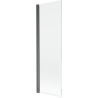 Mexen Mist parawan nawannowy 1-skrzydłowy 70 x 150 cm, transparent, gun gray szczotkowany - 8A9-070-001-66-00