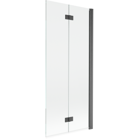 Mexen Mist parawan nawannowy 2-skrzydłowy prawy 80 x 150 cm, transparent, gun gray szczotkowany - 8A9-080-002-66-00-P