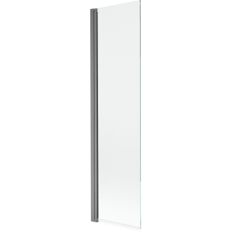 Mexen Mist parawan nawannowy 1-skrzydłowy 50 x 150 cm, transparent, gun metal - 8A9-050-001-95-00