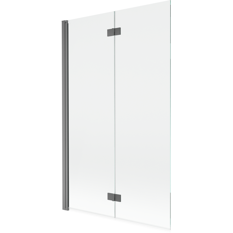 Mexen Mist parawan nawannowy 2-skrzydłowy lewy 110 x 150 cm, transparent, gun metal - 8A9-110-002-95-00-L