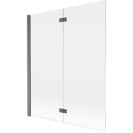 Mexen Mist parawan nawannowy 2-skrzydłowy lewy 140 x 150 cm, transparent, gun metal - 8A9-140-002-95-00-L